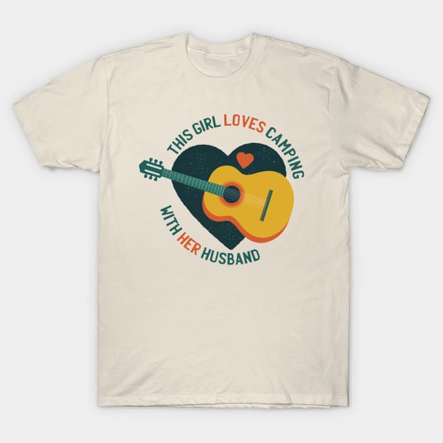 Girl loves camping T-Shirt by TomCage